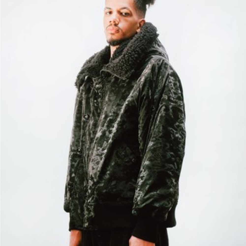 Fried Rice NYC Reversible Utility Coat | Unisex | Zip Hood | Sherpa - Picture 3 of 16